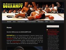 Tablet Screenshot of boxkampf.com